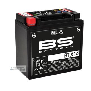 BATERIA BS BTX14 YTX14 BMW HONDA SUZUKI YAMAHA KTM APRILIA BS