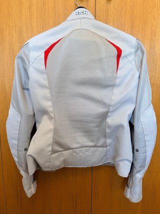 Chaqueta motera mujer azul y negra