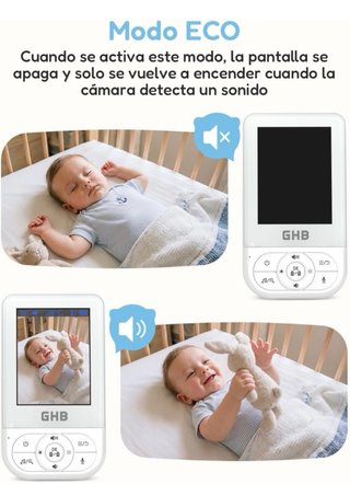 CÁMARA VIGILANCIA BEBÉ GHB VIGILABEBÉS CON PANTALL