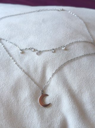 Collar Plata de ley 925 Luna Time Road