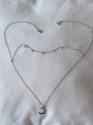Collar Plata de ley 925 Luna Time Road