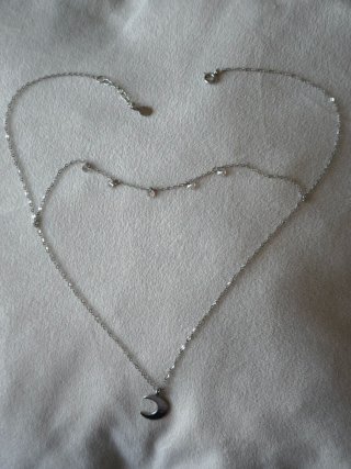 Collar Plata de ley 925 Luna Time Road
