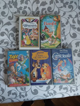 Lote 5 Películas Disney VHS Clásicos