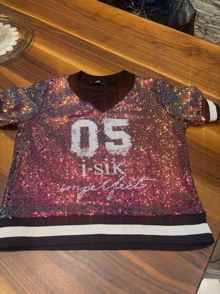 Maglia paillettes mezza manica 05