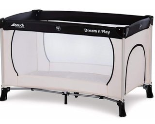 Cuna de viaje Hauck beige parque infantil