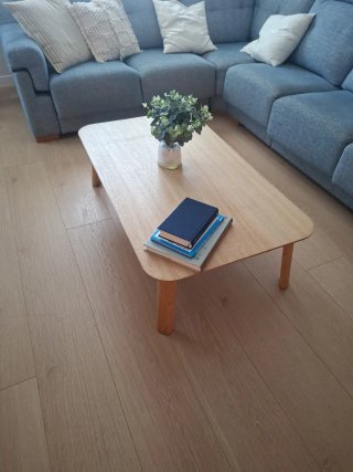 Mesa de centro madera haya maciza