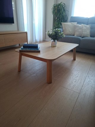 Mesa de centro madera haya maciza
