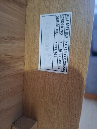 Mesa de centro madera haya maciza