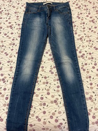 Pantalón pitillo azul 2 pantalones