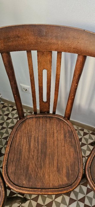 Conjunto de 4 sillas vintage estilo Thonet