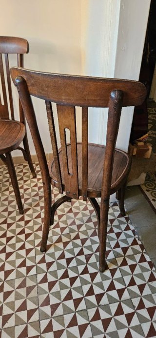 Conjunto de 4 sillas vintage estilo Thonet