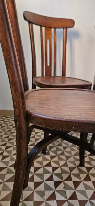 Conjunto de 4 sillas vintage estilo Thonet