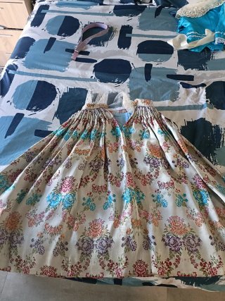 Traje de Fallera 5-8 años Azul/Multicolor