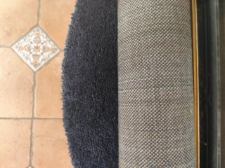 Alfombra Redonda Ikea 130cm Negra