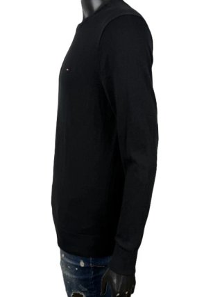 Tommy Hilfiger Maglione Uomo Taglia L Nero Cotone