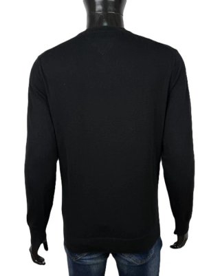 Tommy Hilfiger Maglione Uomo Taglia L Nero Cotone