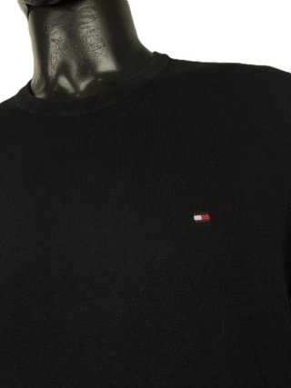 Tommy Hilfiger Maglione Uomo Taglia L Nero Cotone