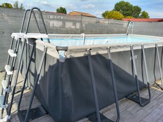 Piscina Intex fuori terra completa, scala, skimmer