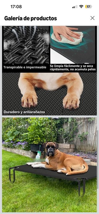 Cama elevada para perro M (SIN ESTRENAR)