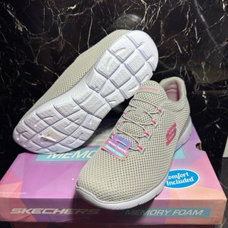 Zapatillas Skechers Gris/Rosa Talla 39