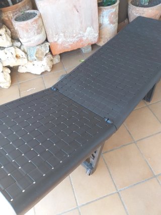 Tumbona (para exterior) plegable.