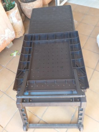 Tumbona (para exterior) plegable.