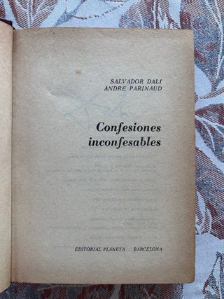Confesiones inconfesables. Salvador Dalí