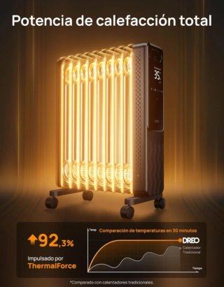 Dreo Radiador de Aceite 2000W