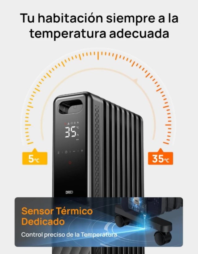Dreo Radiador de Aceite 2000W