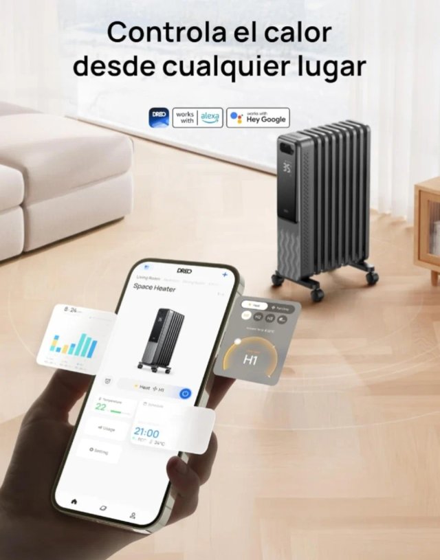 Dreo Radiador de Aceite 2000W