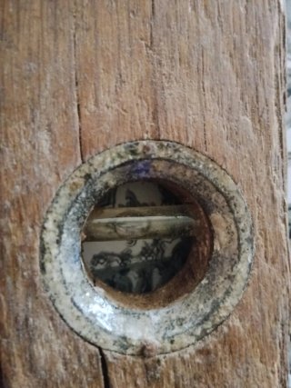 Nivel de madera antiguo