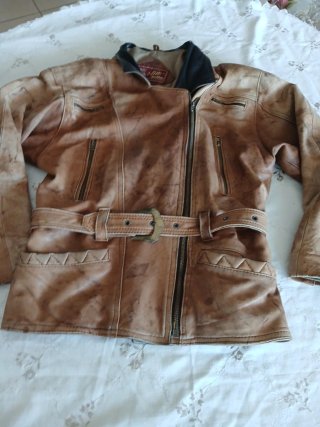 Chaqueta de cuero vintage