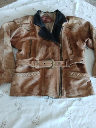 Chaqueta de cuero vintage