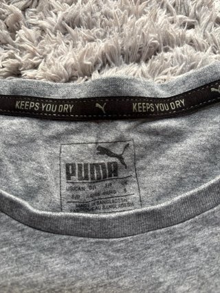 Camiseta Puma Gris Logo
