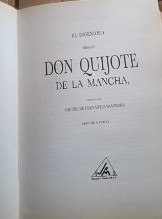 Edición 1998 del quijote