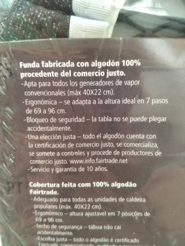 Brabantia Tabla Planchar B Soporte Sólido de vapor