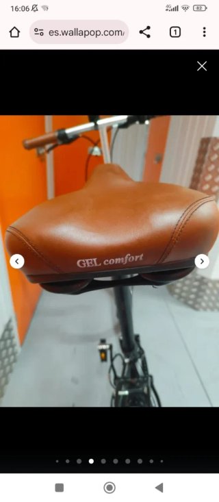 Bicicleta plegable marrón