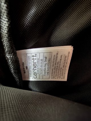 Bolso Carhartt WIP Essentials Bag Negro Nuevo