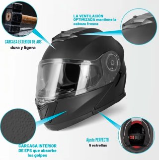 Casco Modular VINZ Santos Visera Solar (L)