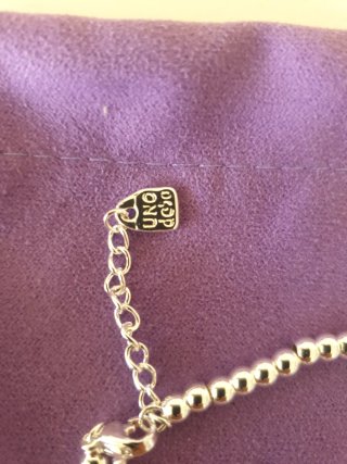 Pulsera baño de plata eslabones libélula