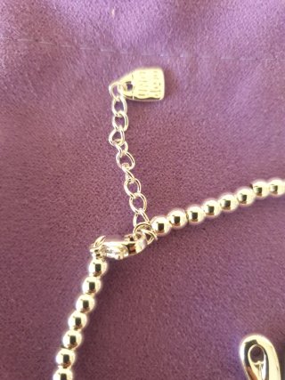 Pulsera baño de plata eslabones libélula