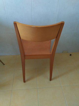 4 Sillas de Cocina de Madera