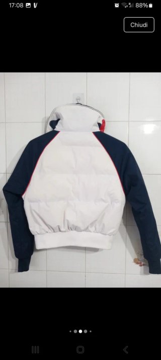 Bomber Fila Donna Tg 40/42 Blu/Bianco