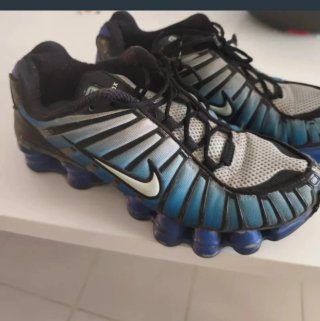 Zapatillas Nike Shox Hombre Azul/Gris