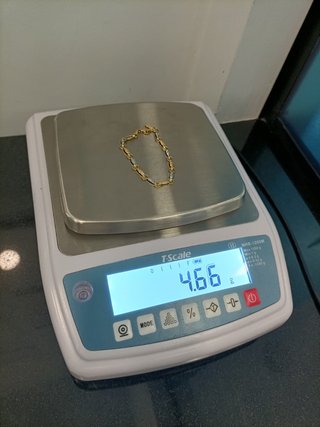 Pulsera Oro Combinado de 18k- 4,66gr- 19cm