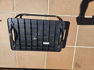 Reposapiés Ikea Negro Metálico