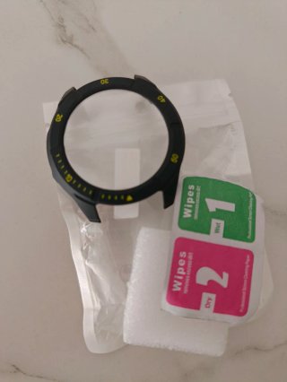 Protector Bisel Garmin Fenix 8 Negro Amarillo