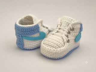 Scarpette neonato fatte a mano stile Nike