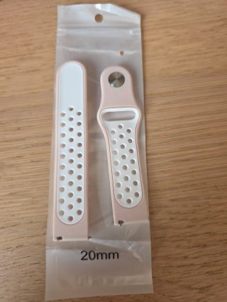 Correa Silicona Reloj 20mm beige