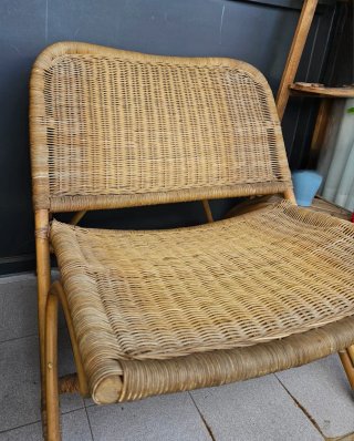 2 Sillones Ratán Natural Exterior